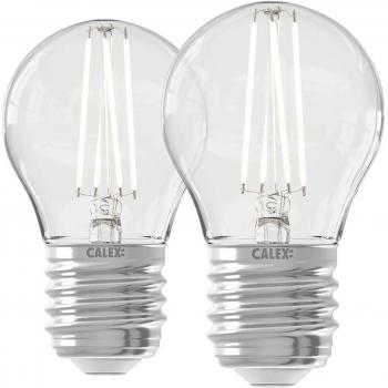 Set de 2 Bombillas LED Inteligentes Calex E27 P45 4,5W Filamento CCT
