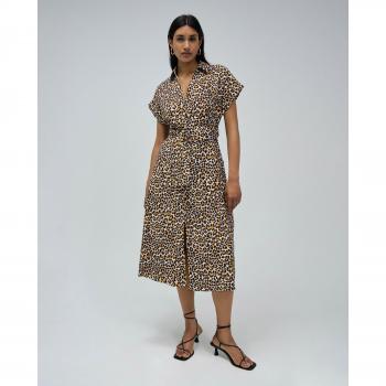Salsa Jeans - Vestido midi largo estampado animal