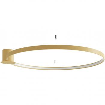 Lámpara de techo Sollux Rio Semi Empotrar LED Integrada Dorada 110 con luz cálida 3000K
