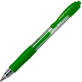Bolígrafo de gel Pilot G-2 07 Neón Verde