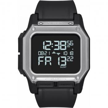 Nixon Regulus Unisex Chronograph Watch Black/Silver 46mm