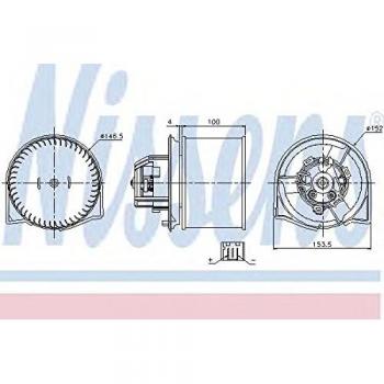 Nissens 87026 Calefacción para Automóviles