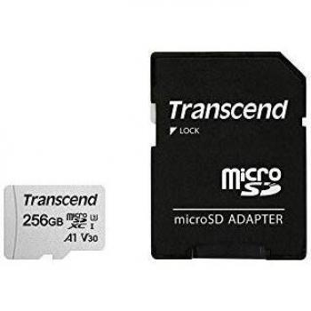 Transcend 256GB microSDXC 300S Class 10 Memory Card with up to 95/45 MB/s