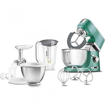 Robot de cocina Sencor STM 7871GR, 4.5L, 1000W, Acero inoxidable, Verde