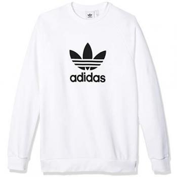 adidas Trefoil Crew - Sudadera, Hombre, Blanco, M