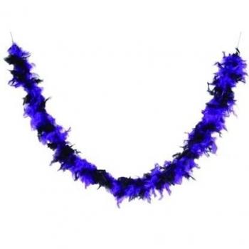 P'TIT Clown re10047 - Boa en plumes synthétiques d'1m80 - 45 g, noir et violet