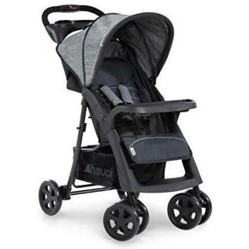 Hauck Shopper Neo II, silla de paseo con posiciones, plegado facil y compacto, plegado con una sola mano, ligera, desde nacimiento hasta 25kg, con botellero, gris