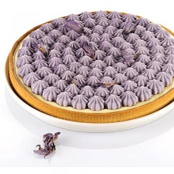 Kit Silikomart para Tarta Meringue 24 cm - Molde de Silicona Antiadherente con Tapete Decorativo