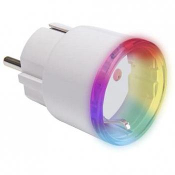 Shelly Plus Plug S Enchufe Inteligente Blanco | Medición de Consumo | Automatización del Hogar | Compatible con iOS y Android | Sin Hub Necesario | LED Multicolor | Control por Voz con Alexa y Google