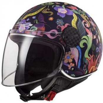 LS2 Casco Jet OF558 Sphere Lux II Azul-Rosa Multicolor XL