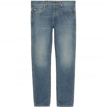 Gucci Men's Organic Cotton Denim Jeans in Blue | Size 31 | 774079XDCTP4011