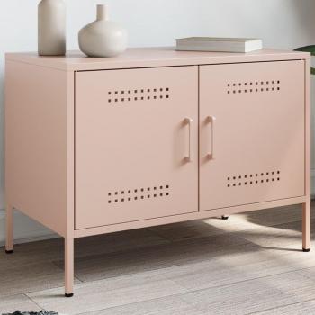 Mueble de TV acero rosa 68x39x50,5 cm vidaXL306956, Soporte de TV, aparador de TV, Mueble HiFi, Banco de TV, Armario para TV, Mueble Multimedia