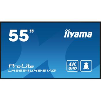 Iiyama ProLite LH5554UHS-B1AG 54.6 UHD IPS Digital Signage Display with 3840x2160 Resolution and 500 cd/m² High Brightness