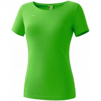 erima Uni T - Camiseta de Running para Mujer, tamaño 44 UK, Color Verde