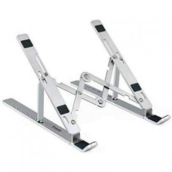 TOOQ TQLRS0033-AL - Soporte Elevador para Portátiles, Tablets y Libros, Color Plata