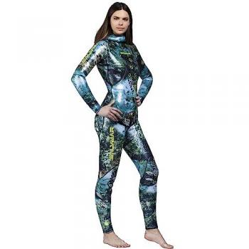 Salvimar Traje Húmedo De Pesca Submarina Scales 5 Mm - Traje de neopreno para pesca submarina, grosor de 5 mm, diseñado específicamente para mujeres