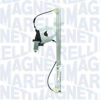 Elevalunas eléctrico MAGNETI MARELLI 350103132300 con motor de ventana, compatible con varios modelos de vehículos, incluye mecanismo de elevación y todos los componentes necesarios para la instalación