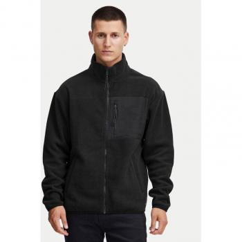 Chaqueta de Fleece con Cremallera Blend Regular Fit Negra XL