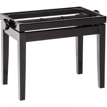 K&M 13701 Glossy Black Wooden Piano Bench