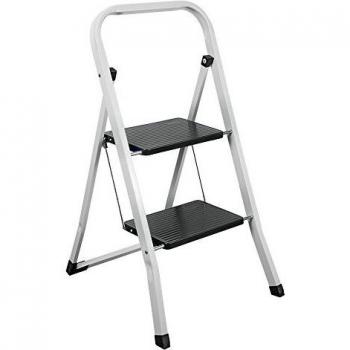 Metaltex PIRENEO Escalera Plegable 2 peldaños, único, 47x47x83 cm