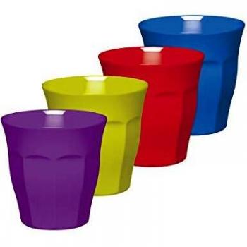 Kitchencraft Set Vasos 225 ml, Melamina, Multicolor, 8.7x8.7x18 cm