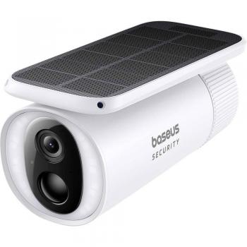 Baseus S1 Outdoor 2K WiFi IP Security Camera with Solar Panel, Night Vision, and Weatherproof Design