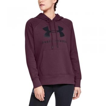 Under Armour Rival Parte Superior del Calentamiento, Mujer, púrpura, XS