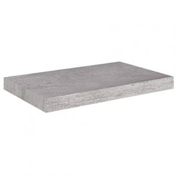 vidaXL Floating Wall Shelf Concrete Grey 50x23x3.8 cm MDF