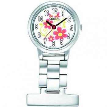 Lorus Reloj de Cuarzo con Esfera analógica Multicolor de Acero Inoxidable de Plata para Las Mujeres rg237hx9