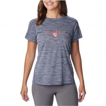 Camiseta de mujer Columbia W Zero Rules™ Graphic - Manga corta, color azul, talla M