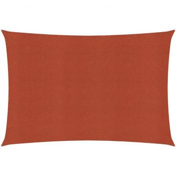 Vela sombrilla terracota HDPE 160g/m² 2x3 m
