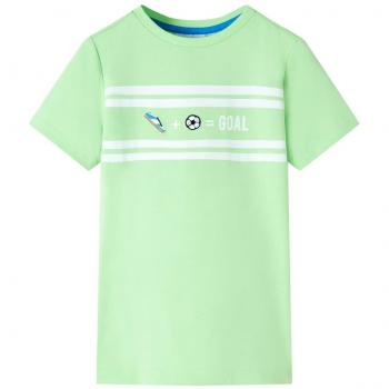 Camiseta infantil verde neón 92