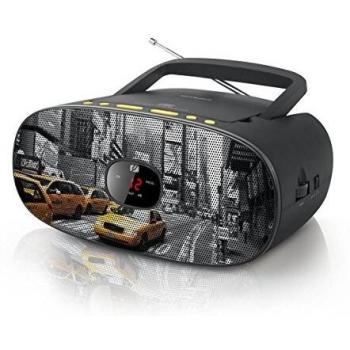 Radio CD Portátil MUSE MD-205 NY, CD, CD-R, CD-RW, MP3