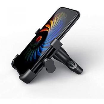 Suxman Soporte Moto Móvil, Bici, Motocicleta Carretera de Aluminio, Anti Vibración con 360° Soporte Universal Antideslizante para iPhone X, 8/7/6s 6 Plus,Samsung Galaxy S9/S8/ S7