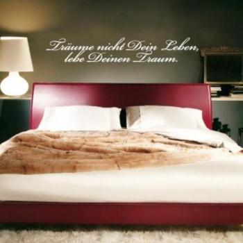 INDIGOS Vinilo Decorativo para Pared sueños W188 no Decir 120x19cm Naranja, 120x8x19 cm