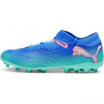 Botas de fútbol Puma Future 7 Pro+ MG, características: diseño de perfil bajo, tecnología NetFit para ajuste personalizado, suela Multi Ground (MG) para diferentes superficies, parte superior de tejido sintético ligero y transpirable, refuer