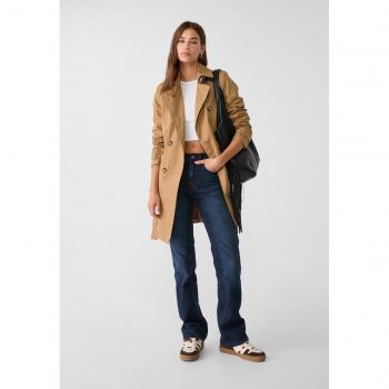 Tan Short Trench Coat S