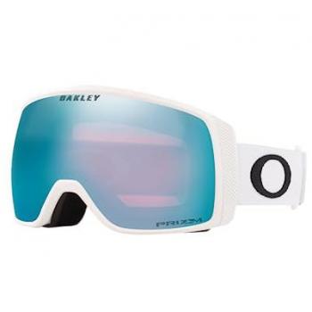 Oakley Flight Tracker S Matte White Ski Goggles with Prizm Sapphire Lens
