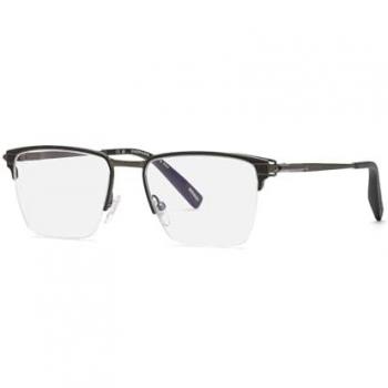 Chopard Unisex Prescription Eyewear Frames - Gunmetal with Matte Black Accents, Size 54MM