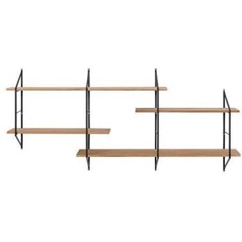 Estantería mural XL de madera y metal BRIDGE MILIBOO