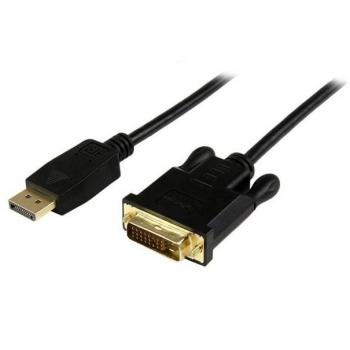 StarTech.com 3ft (1m) DisplayPort to DVI Cable - 1080p Video - Active DisplayPort to DVI Adapter Cable - DisplayPort to DVI-D Cable Converter Single Link - DP 1.2 to D