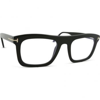 Gafas ópticas Tom Ford FT5757-B 001 para hombre, color negro, tamaño 52 MM