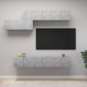 vidaXL Set de muebles de salón TV 7 piezas madera de ingeniería 60 x 30 x 30 cm