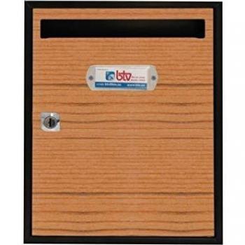 BTV BTV Buzon Interior BTV Vertical Teide Acero Sapeli 300X240X80 mm 15823