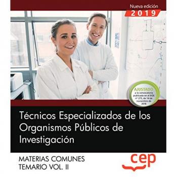 Técnicos Especializados de los Organismos Públicos de Investigación. Materias comunes. Temario. Vol.II: 2