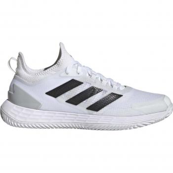 Adidas Adizero Ubersonic 4.1 CL Zapatillas de tenis para hombre - Blanco y Negro, diseño ligero y transpirable, suela adecuada para tierra batida