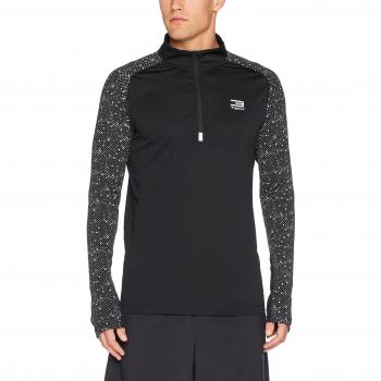 Jack & Jones Tech Jjtrevolve Sweat 1/2 Zip, Jersey Deportivo para Hombre, Negro