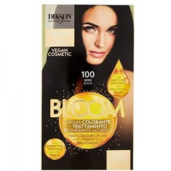 Dikson Bloom 2-in-1 Color Cream with Keratin 100 Black