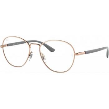 Ray-Ban RX6470 col. 3094 Unisex Géométrique Gold Eyewear, Size 50, Frame Only, Blue Light Block Available