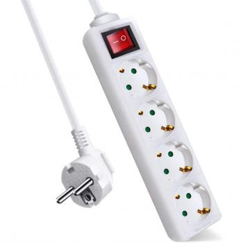 Base Multiple AVANT 4 Tomas 1.5M + Interruptor